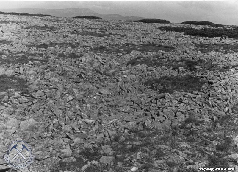 Fotografie Polygonln pdy na vrcholu Lun hory: Polygonln pdy na vrcholu Lun hory, Lun hora