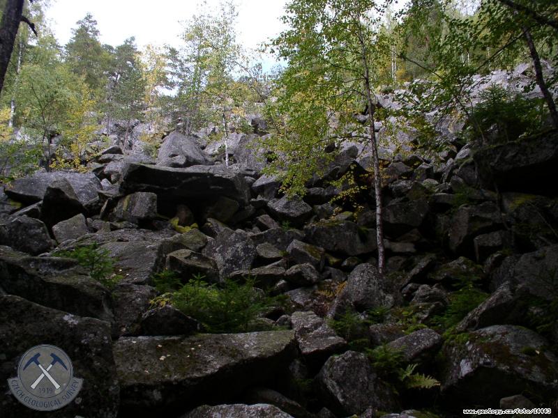 Fotografie Kamenn moe: Kamenn moe v dol Vydry, dol vydry mezi Antglem a ekovou pilou