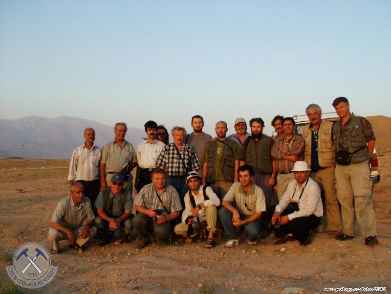 Fotografie astnci expedice rn 2007: astnc expedice rn 2007 u vodopdu Asiab Charabi, Asiab Charabi