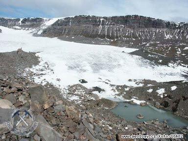 Fotografie Ledovec: elo ledovcovho splazu, Antarktida