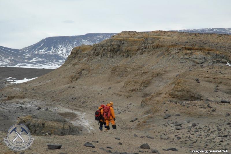 Fotografie Antarktida: Kdov sedimenty v Antarktid, Antarktida - ostrov James Ross