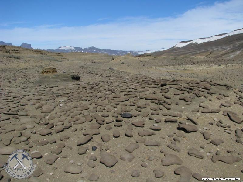 Fotografie Paleontologick lokalita : Paleontologick lokalita v Antarktid, Antarktida - ostrov James Ross