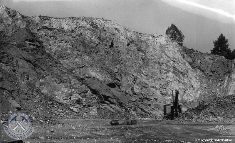 Fotografie : Lom v granitu ertovo bemeno u Vrtickho ndra, ertovo bemeno k. 715