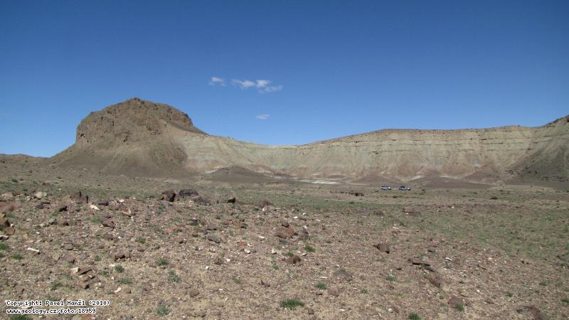Fotografie Kdov sedimenty: Kdov sedimenty a vulkanity na severnch svazch Gobi Altaje, Khar Argalantyn Nuruu