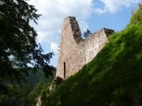 Hradby Litickho hradu na vchozech 