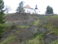 Lomov stna v tufech stratovulknu Uhlsk vrch., Ji Otava, 2010
