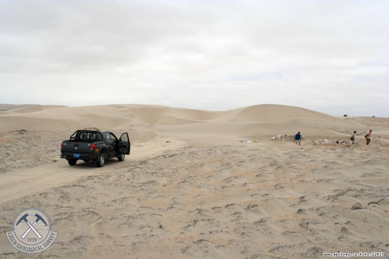 Fotografie Psen duny: Psen duny v oblasti dolnho toku eky Piury, 