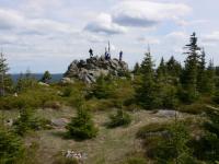 Skalnat vrchol kty Oblk (1225 m)tvoen stromatitickm migmatitem., Pavla Grtlerov, 2009