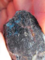 Nlezy zkamenlin (krinoid) v hrub krystalickch ernch vpencch (