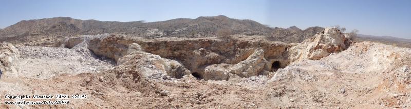Photo Helikon pegmatite: Li-bearign pagmatite Helikon in Namibia, 