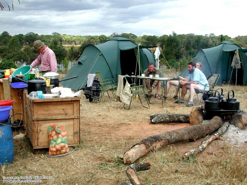 Photo Campsite in Zambia: Campsite in the emerald zone in Zambia, 