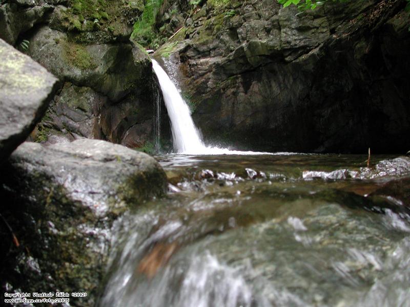 Photo Nznerov falls : Nznerov falls in Rychleby Mts., 