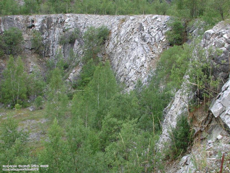 Photo Old quarries at Vpenn: Old limentone quarries at Vpenn in Jesenky Mts,, 
