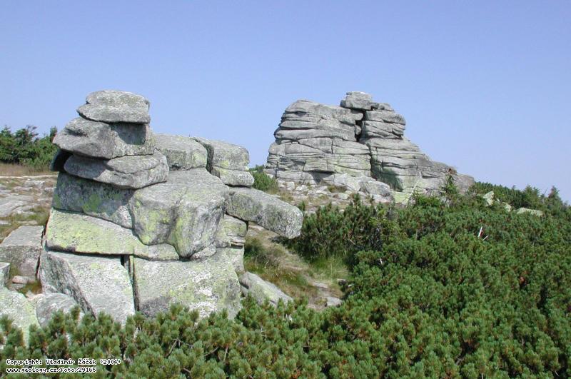 Photo Dv kameny rock:  Granite tor Dv kameny in Krkonoe Mts., 