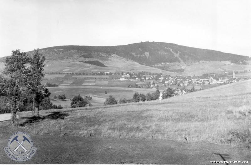 Fotografie : Pohled ze severnho pat Klnovce k severu, vrch Fichtelberg v Nmecku, Klnovec