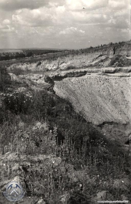 Fotografie : Panorama pskovny. Ledovcem nasunut kra tortonskch sln na kvartern sedimenty, Opava