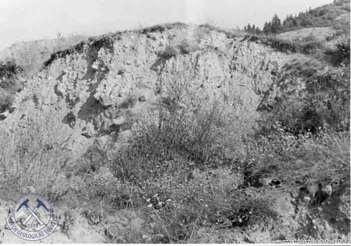 Fotografie : Odkopan stna sesuvu pod hradem Hazmburk., Hazmburk (Hasenburk, Hazenburg)