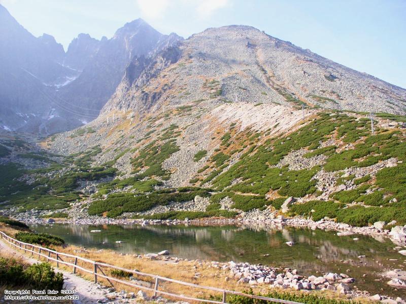 Fotografie Skalnat� pleso: Skalnat� pleso ve Vysok�ch Tatr�ch, Skalnat� pleso