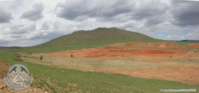 Fotografie Ložisko cínu Khudzikhan: Průzkumné práce na opuštěném ložisku cínu Khudzikhan, sv. Mongolsko, Khudzikhan