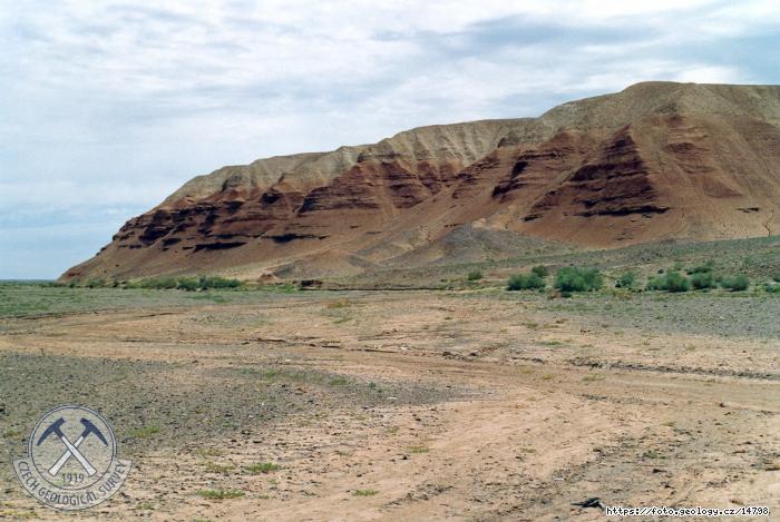 Fotografie Svrchn kda: Sekvence v ervench sedimentech svrchn kdy, Zaaltajsk Gobi