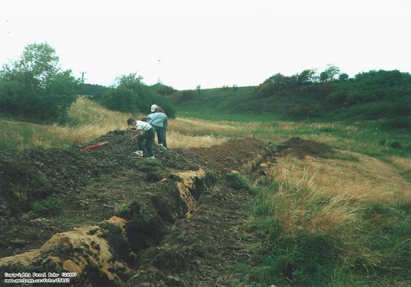 Fotografie Vkop v zahoanskm souvrstv: Vkop v zahoanskm souvrstv, Louka u Zahoanskho stratotypu