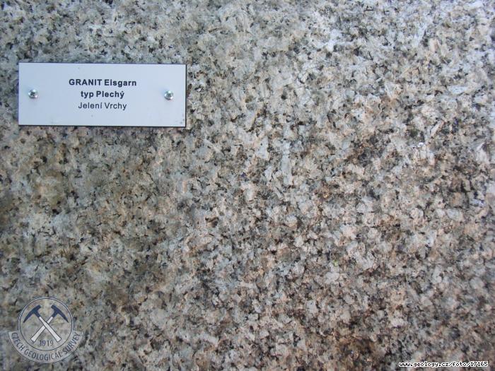 Fotografie ula (granit): ula (granit) Eisgarn, typ Plech - Jelen Vrchy, Geopark Stoec