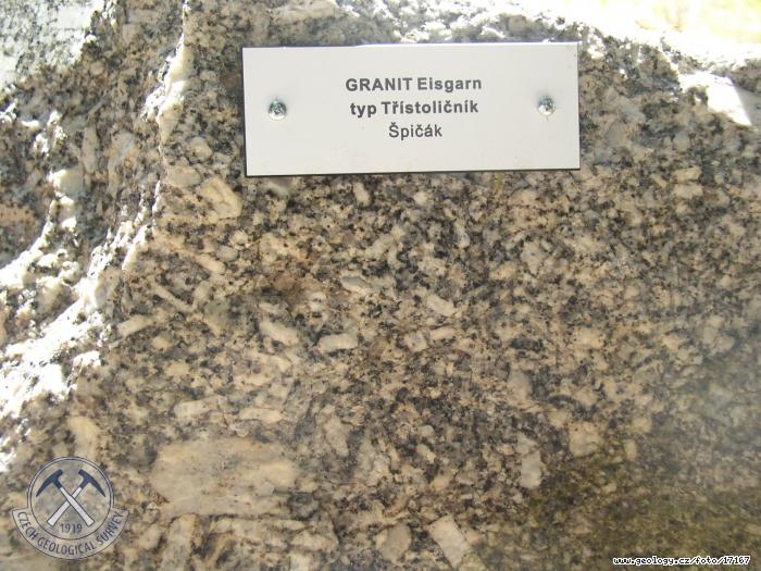 Fotografie ula (granit): ula (granit) Eisgarn, typ Tstolink - pik, Geopark Stoec