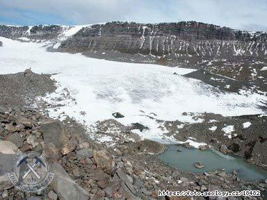 Fotografie Ledovec: elo ledovcovho splazu, Antarktida