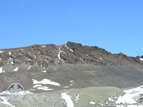 Fotografie Vulkanity v Antarktid: Zvrstven hyaloklastitov brekcie, Antarktida - ostrov James Ross