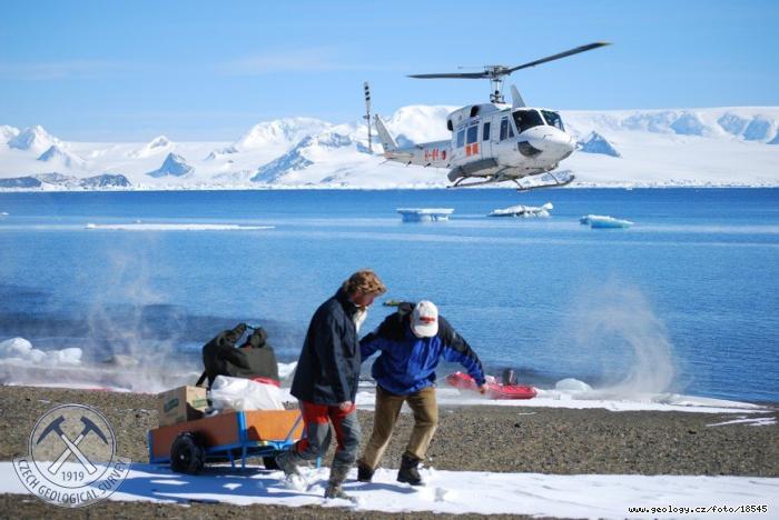 Fotografie Vzkum Antarktidy: Geologick vzkum Antarktidy, Antarktida - ostrov James Ross