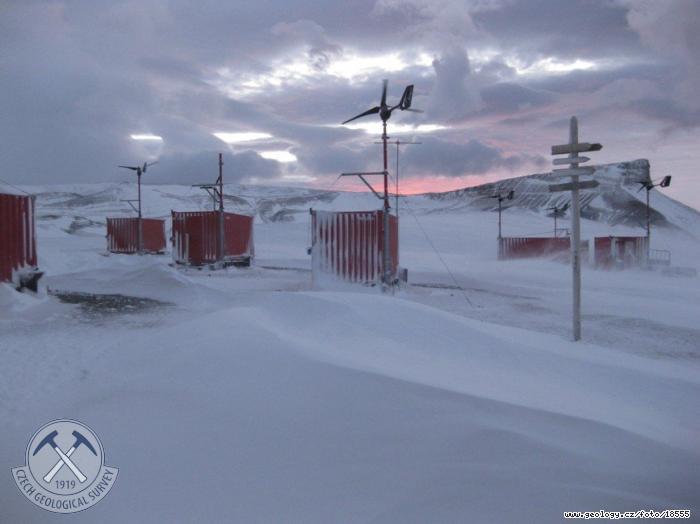 Fotografie esk polrn stanice: esk polrn stanice na Antarktid, Antarktida - ostrov James Ross