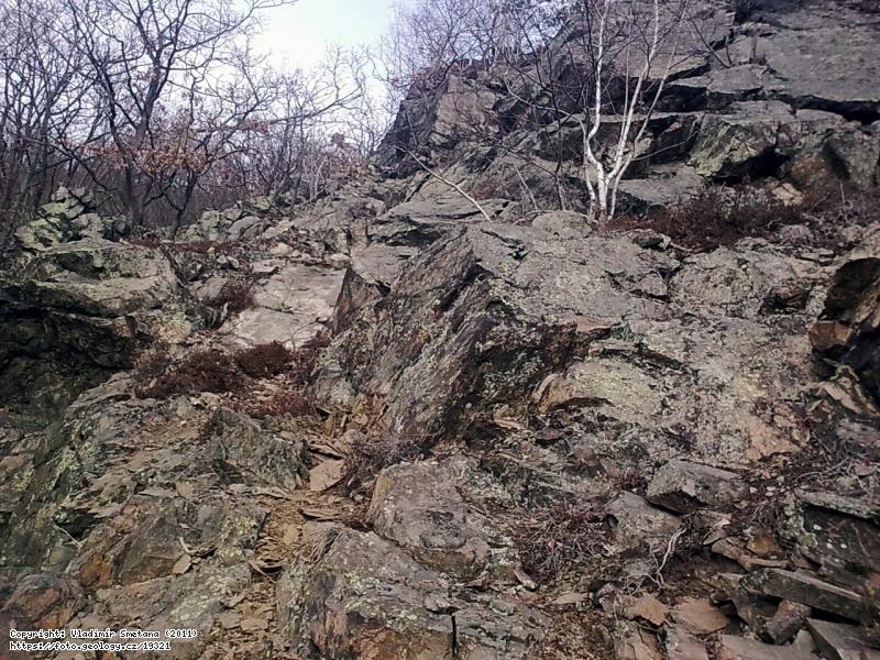 Fotografie : Skaln� v�choz, naproti osad� Ztracenka, V Kobyl�ch drah�ch vrchu Kletecko., V Kobyl�ch drah�ch nad �ekou Vltavou.