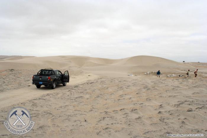 Fotografie Psen duny: Psen duny v oblasti dolnho toku eky Piury, 