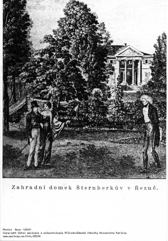 Fotografie Zahradní domek Šternberkův v Řežně: Stenberg, Kašpar (1761-1838), 