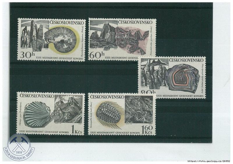 Fotografie XXIII. MGK v Praze 1968: Edice p�ti zn�mek vydan�ch u p��le�itosti geologick�ho  kongresu 1968, 