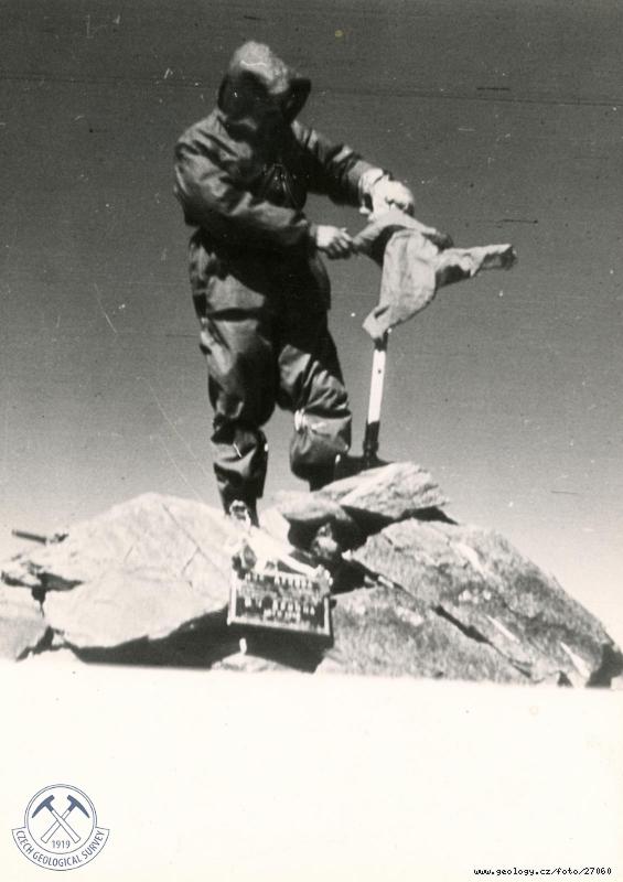 Fotografie Na vrcholu štítu Lenin: Expedice Pamír, 1961., 