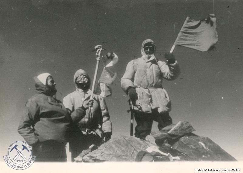 FOTO Na vrcholu štítu Lenin: Expedice Pamír, 1961., Fotografie Na vrcholu štítu Lenin: Expedice Pamír, 1961.,
