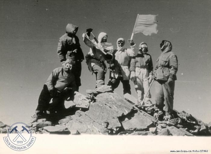 Fotografie Na vrcholu ttu Lenin: Expedice Pamr, 1961, 