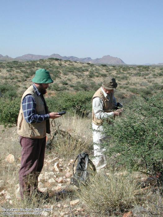 Photo Nambie-quartz: Prospection for quartz in Namibia, 
