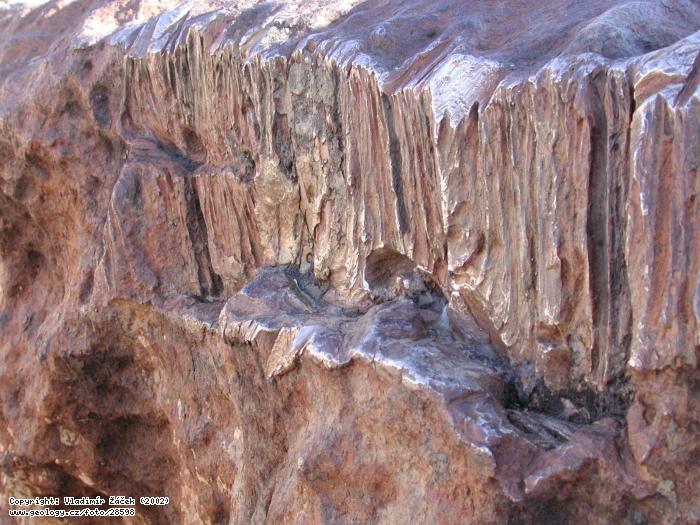Fotografie Meteorit Hoba: elezn meteorit Hoba v Nambii, 