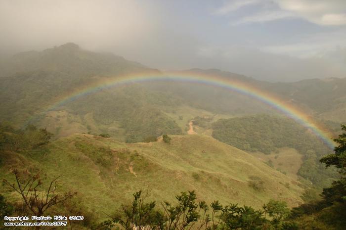 Fotografie Krajina v okol Cerro La Cruz : Krajina v okol Cerro La Cruz u Miramaru v Kostarice, 