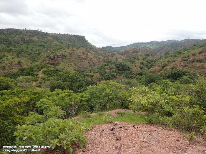 Photo Conglomerates of Totogalpa Fm.: Outcrops of conglomerates of the Totogalpa Formation, northern Nicaragua., 