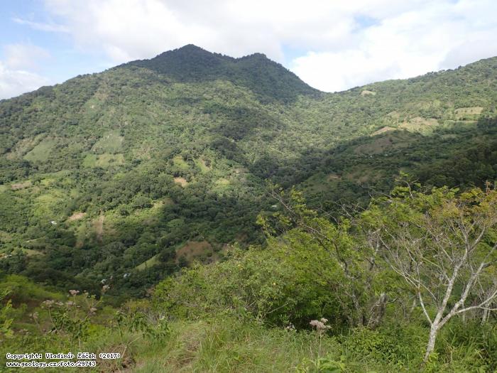 Fotografie Cerro Malacate, lokalita geoparku Ro Coco,: Cerro Malacate, lokalita geoparku Ro Coco, Nikaragua, 
