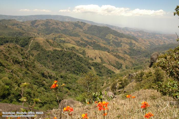 Fotografie Okol Juntas, Kostarika: Krajina a ternn prce v okol Juntas, Kostarika, 