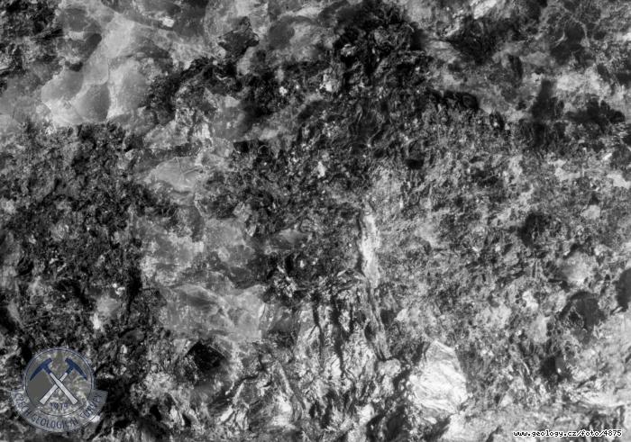Fotografie : Detail molybdenitu v kemenn le na dole Vclav (makrofoto)., Krupka