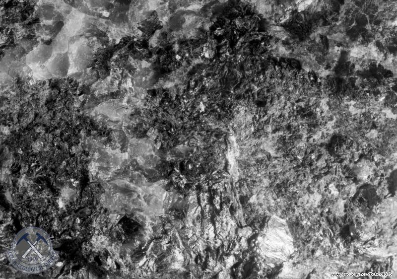 Fotografie : Detail molybdenitu v kemenn le na dole Vclav (makrofoto)., Krupka