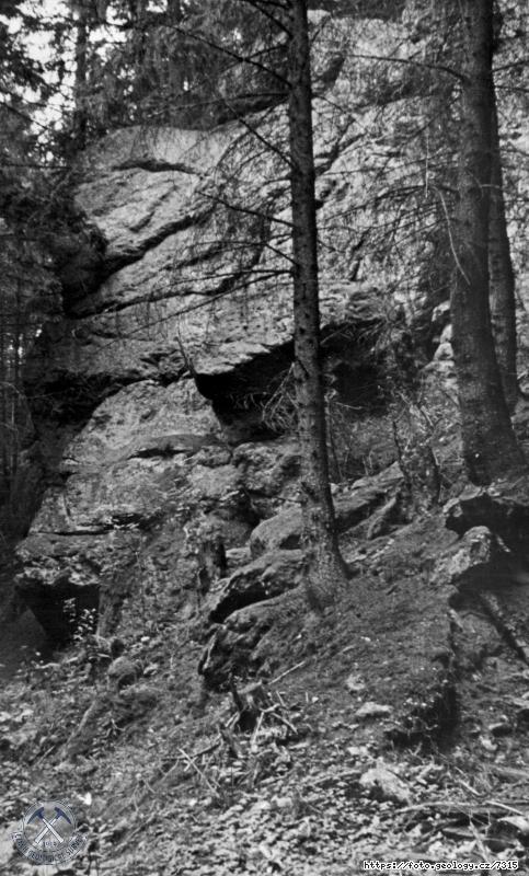 Fotografie : P�ehr.profil Stanovice: Kam�k v bl�zkosti zasut� �toly �.VIII. na prav�m b�ehu., Stanovice u Karlov�ch Var�