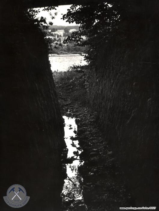 Fotografie : Pohled z ústí štoly na Klabavu, Klabava
