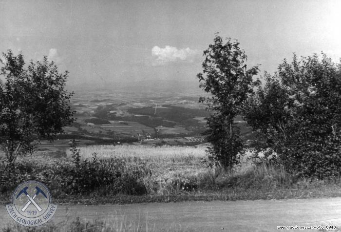 Fotografie : Vyhlídka z vrcholu Kozákova na Krkonoše., Kozákov